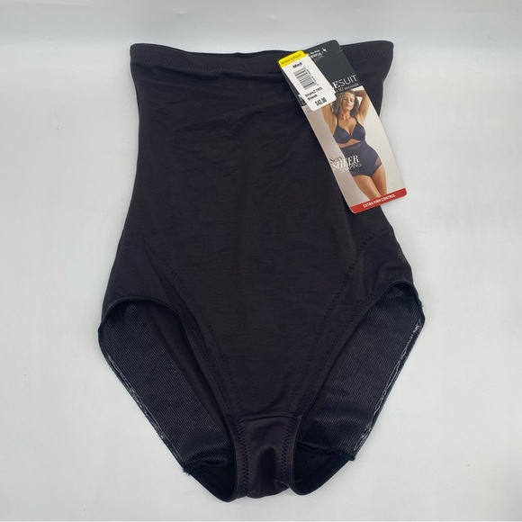 Miraclesuit Extra Firm Sexy Sheer Shaping Hi-Waist Brief Black Body Shaper M - Picture 6 of 6